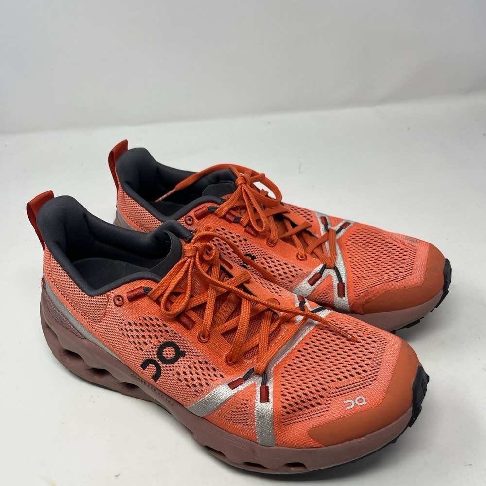 On Cloudsurfer Trail Women's Running Shoes Flame/Dustrose Size 9 Sneakers